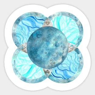 Element Water Symbol Sticker